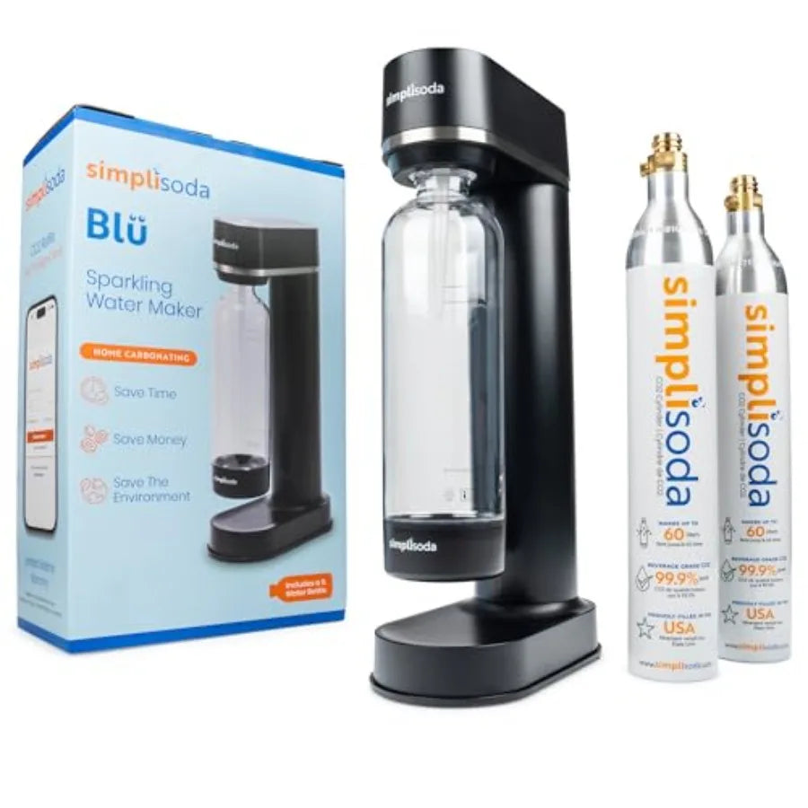BL Sparkling Water Maker Premium Soda Streaming Machine Carbonated Water Machine and Soda Maker - Black Machine + - AliExpress 6